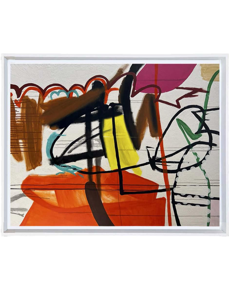 Pintura Abstracta De 4 Vistas Elaborada Totalmente A Mano técnica mixta 3