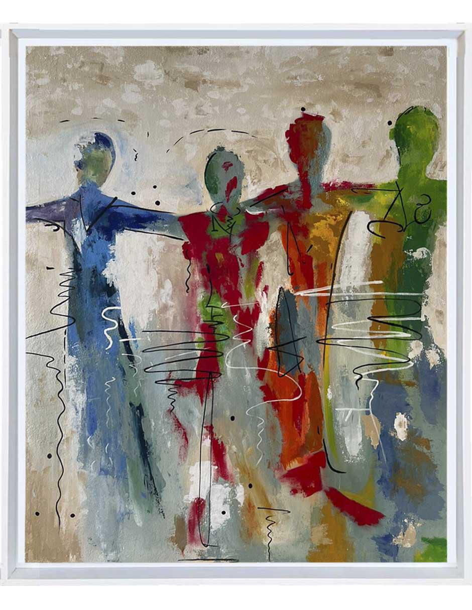 Pintura técnica mixta Lune Art Gallery Abstracta