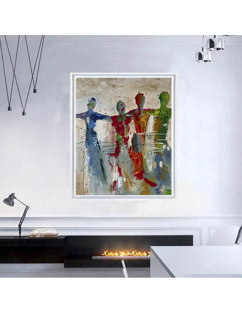 Pintura técnica mixta Lune Art Gallery Abstracta