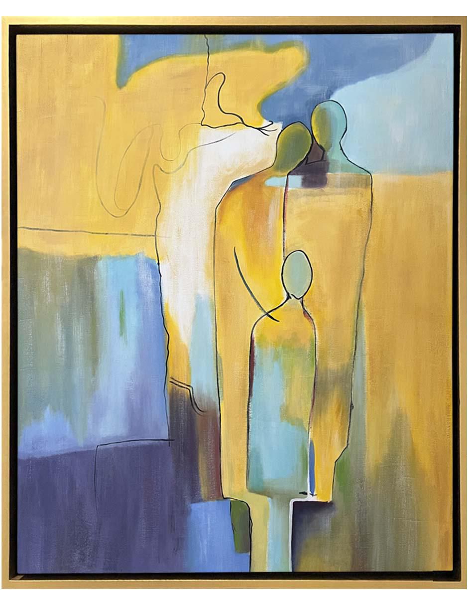 Pintura Vínculo técnica mixta