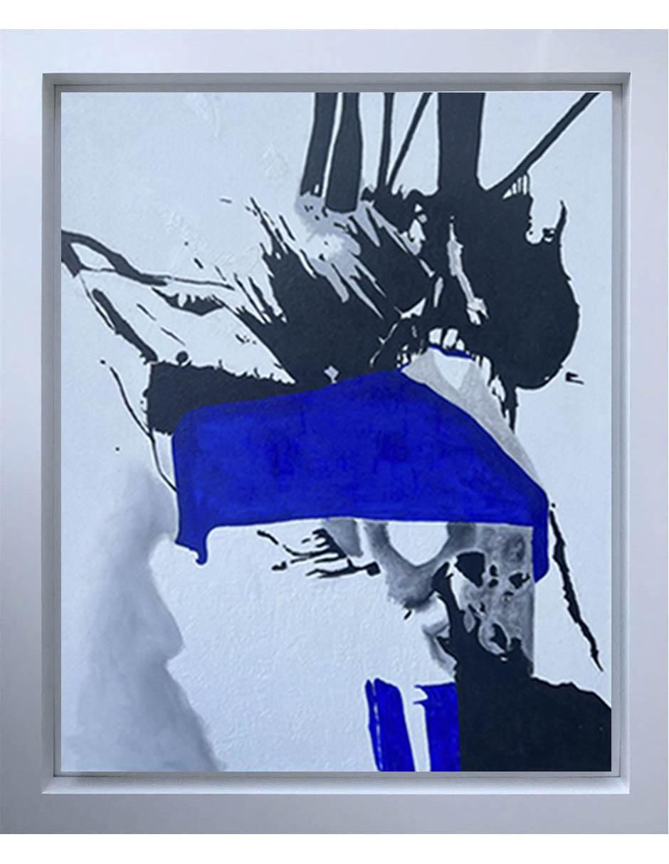 Pintura Shark técnica mixta Lune Art Gallery