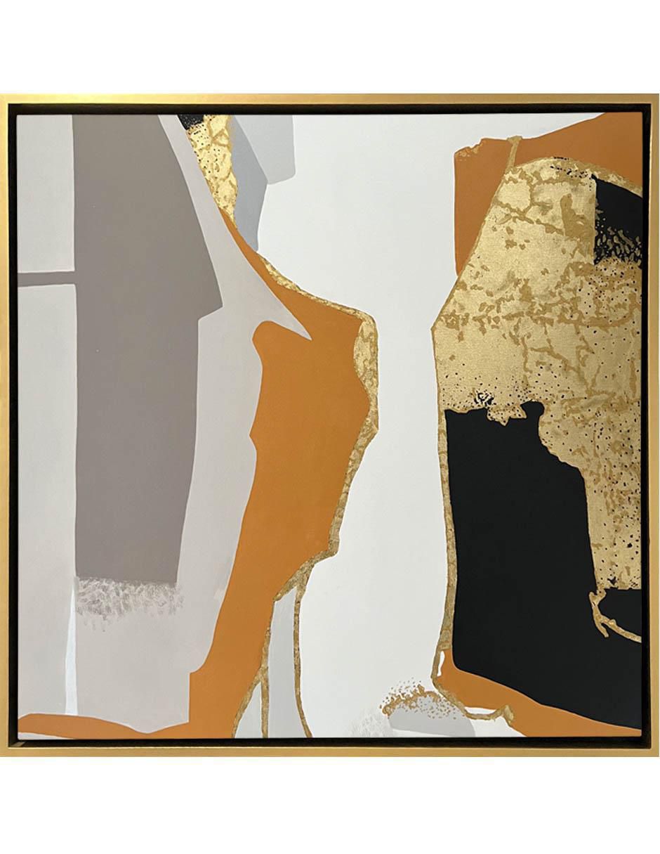 Pintura Con Hoja De Oro técnica mixta
