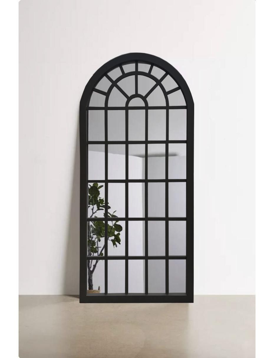 Espejo rectangular Lune Art Gallery Window Black Espejo rectangular Lune Art Gallery Window Black