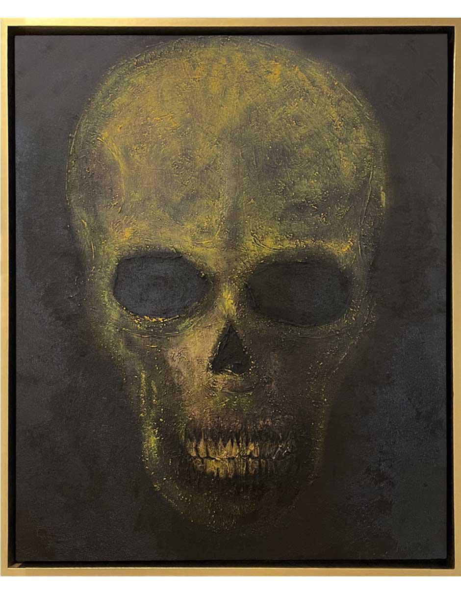 Pintura Skull técnica mixta Calaveras Pintura Skull técnica mixta Calaveras
