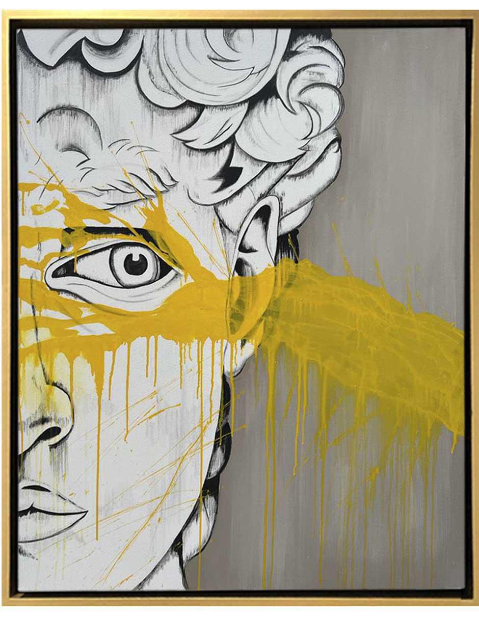 Pintura David Oro técnica mixta