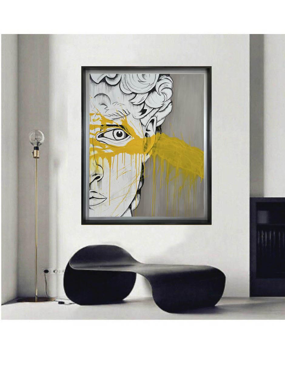 Pintura David técnica mixta 3