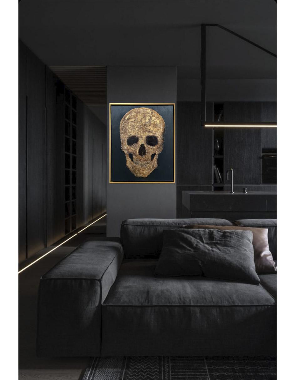 Pintura Skull técnica mixta 5