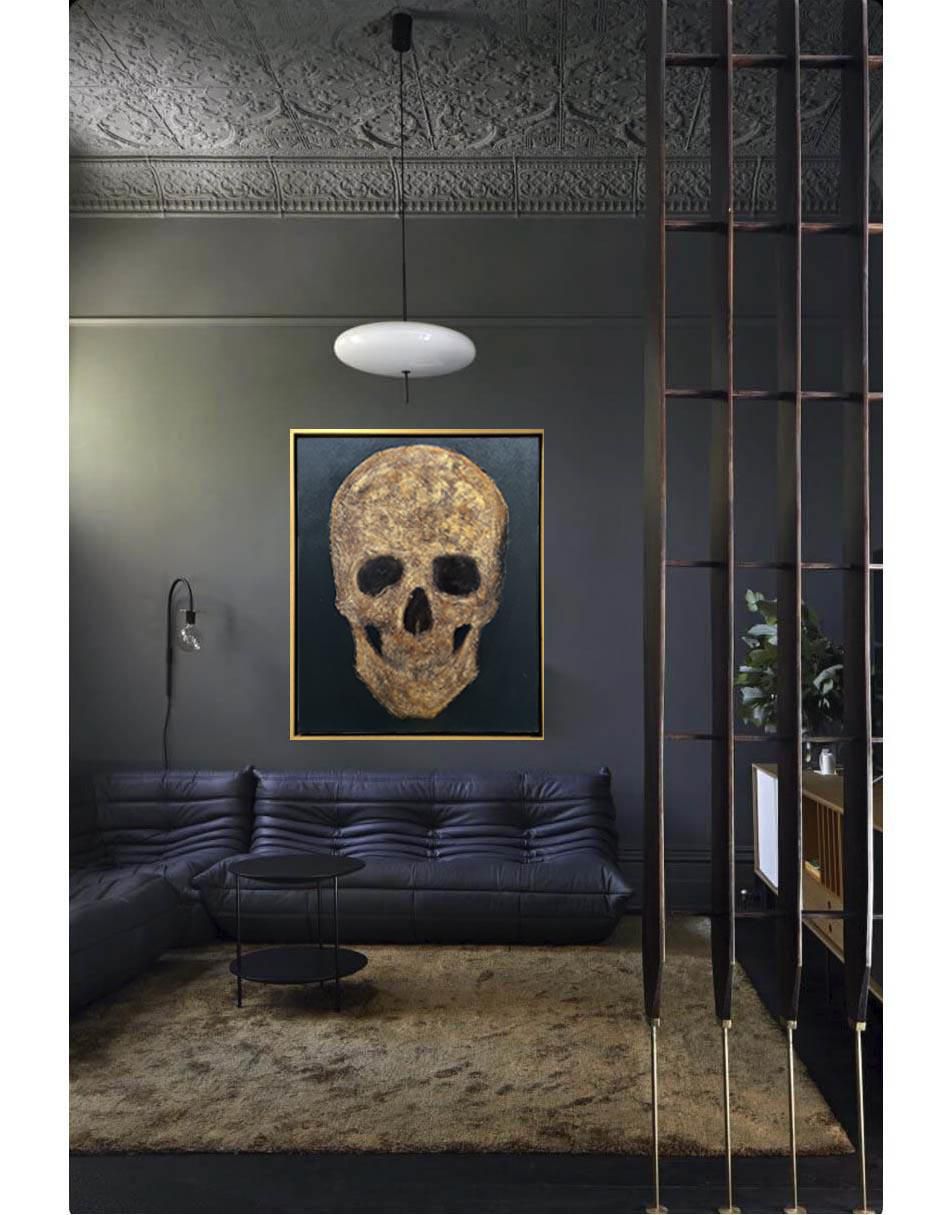 Pintura Skull técnica mixta 2