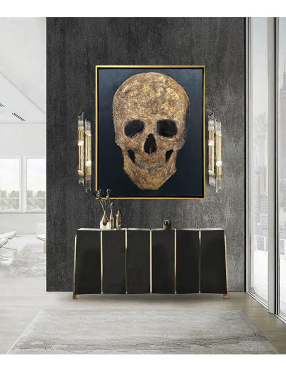 Pintura Skull técnica mixta 6