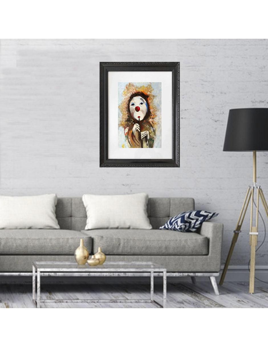 Pintura Payasito técnica acrílico 2