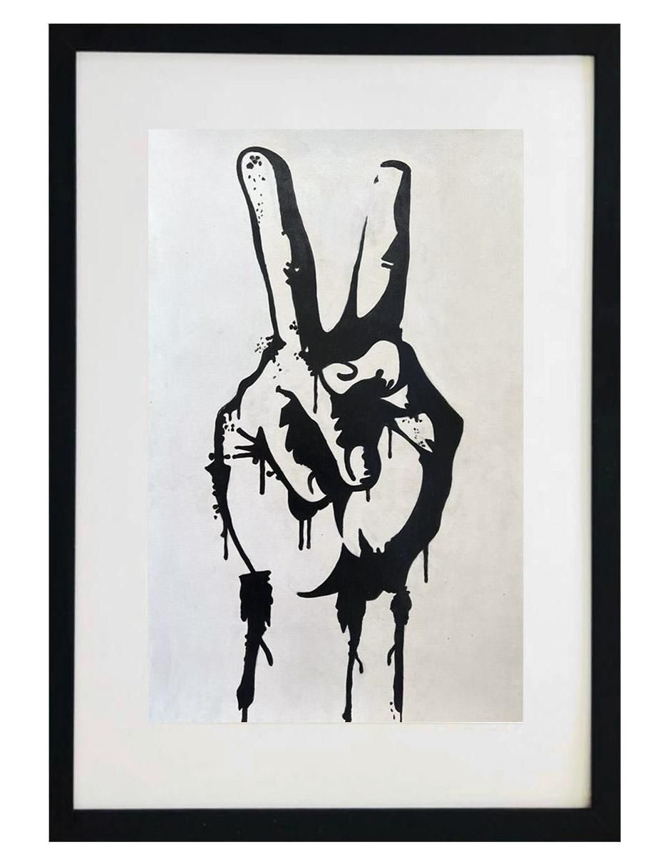Pintura Love & Peace técnica acrílico