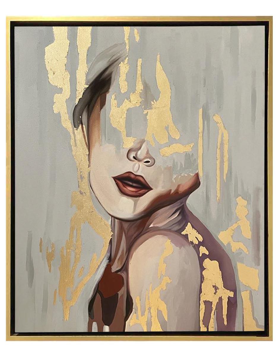 Pintura Mujer de Oro técnica mixta Pintura Mujer de Oro técnica mixta