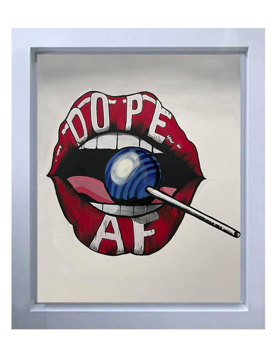 Pintura Dope AF técnica mixta Pintura Dope AF técnica mixta