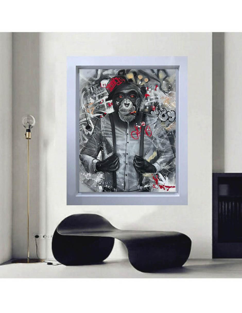 Pintura Go Weeda técnica mixta 3