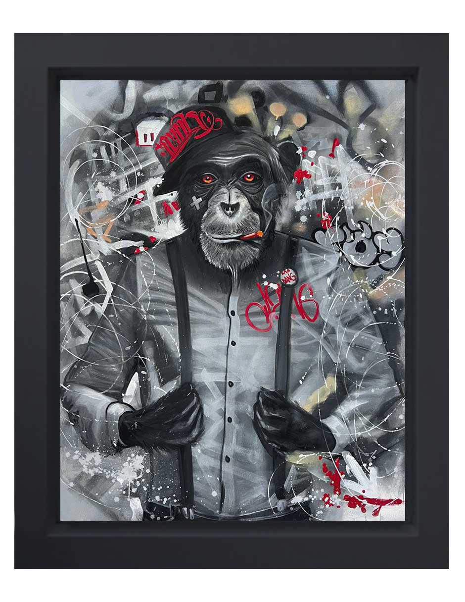 Pintura Go Weeda técnica mixta Pintura Go Weeda técnica mixta