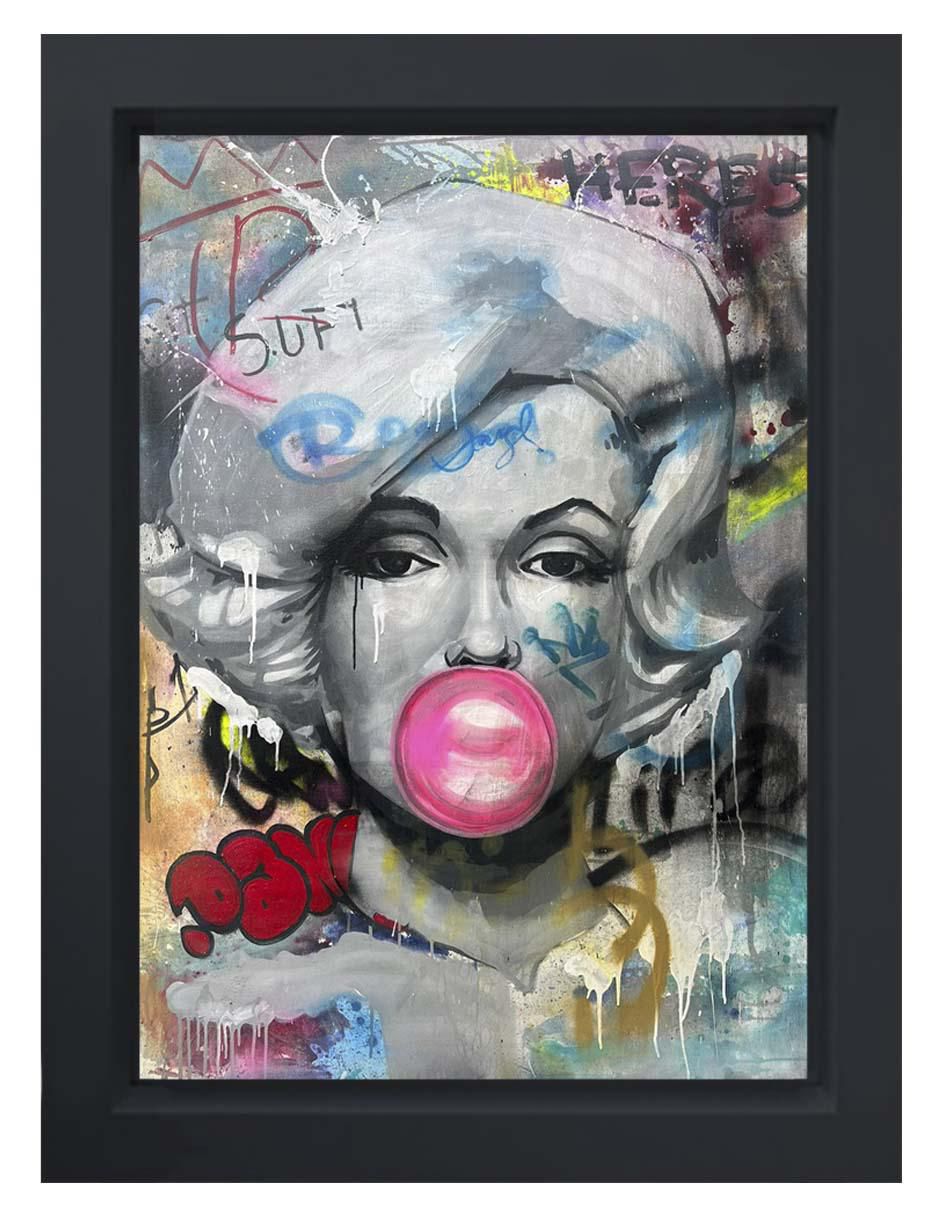 Pintura Marilyn Monroe técnica mixta Pintura Marilyn Monroe técnica mixta