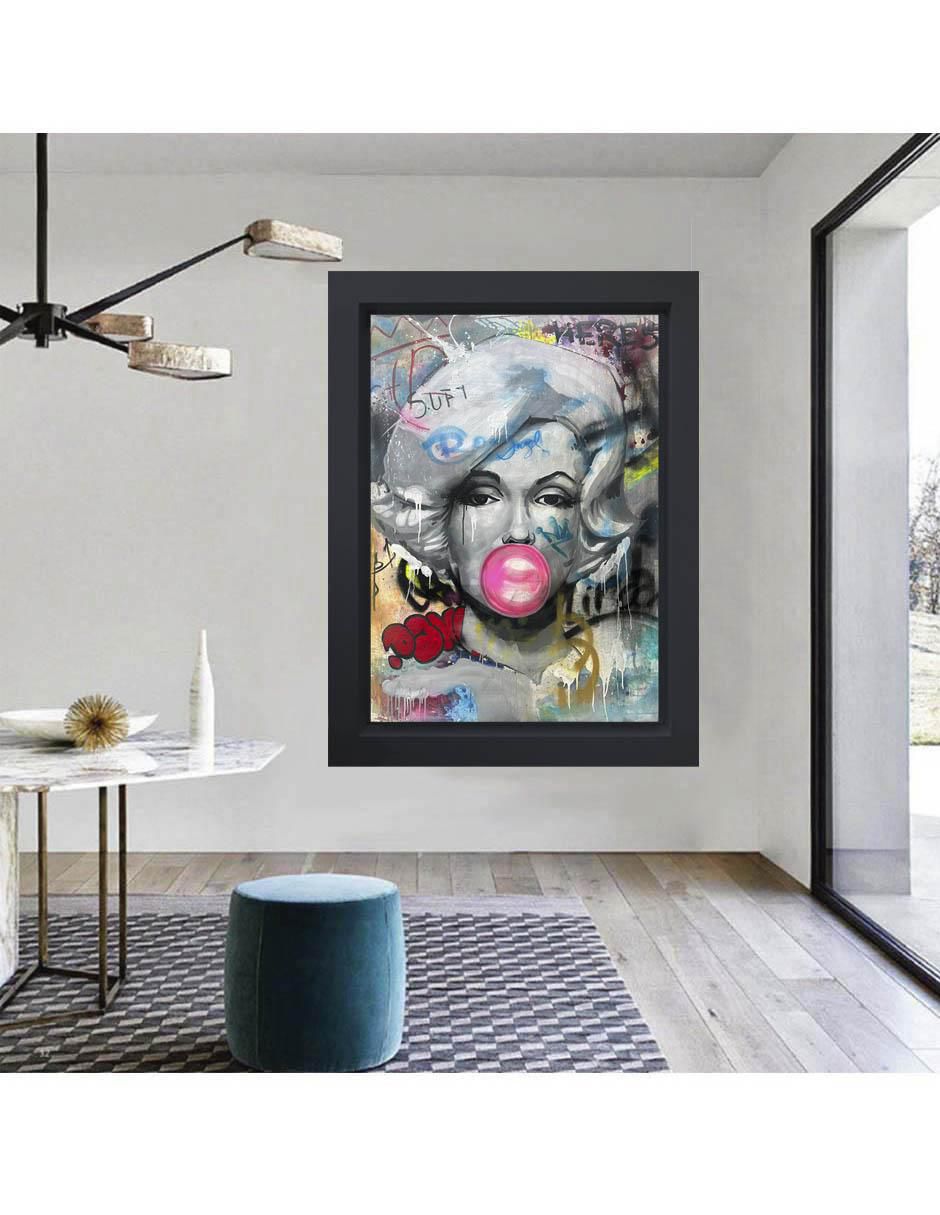 Pintura Marilyn Monroe técnica mixta 3