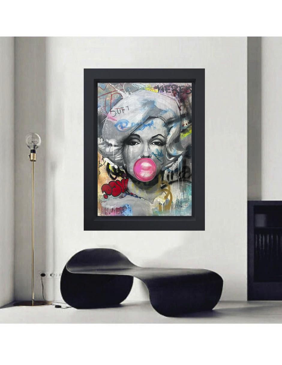 Pintura Marilyn Monroe técnica mixta 2