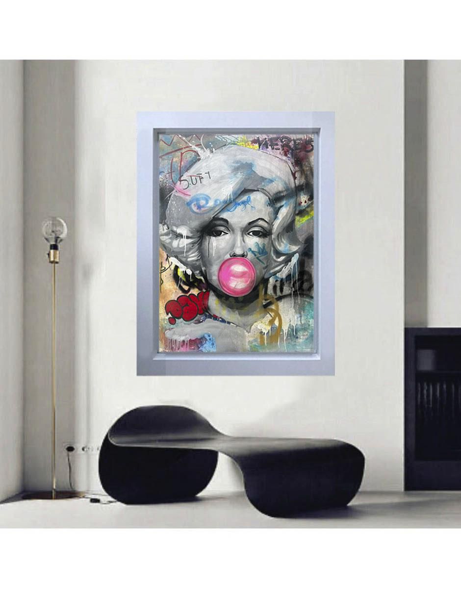 Pintura Marilyn Monroe técnica mixta 3