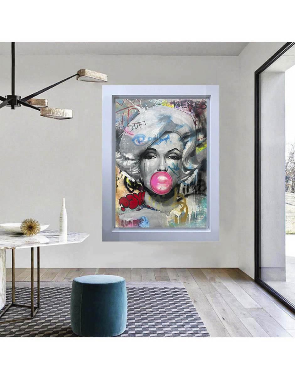 Pintura Marilyn Monroe técnica mixta 2