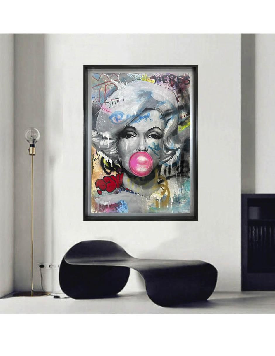 Pintura Marilyn Monroe técnica mixta 2