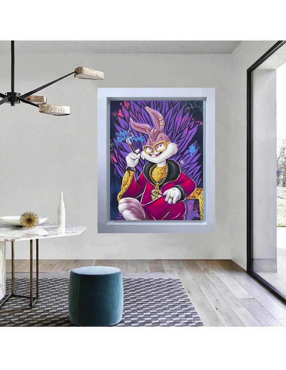 Pintura Milly Bunny técnica mixta 3