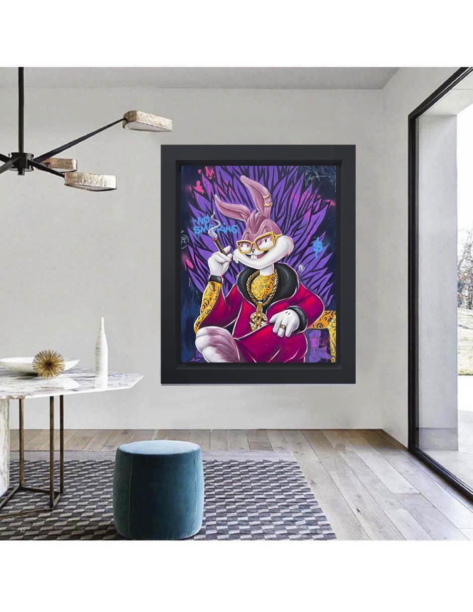 Pintura Milly Bunny técnica mixta Bugs 3