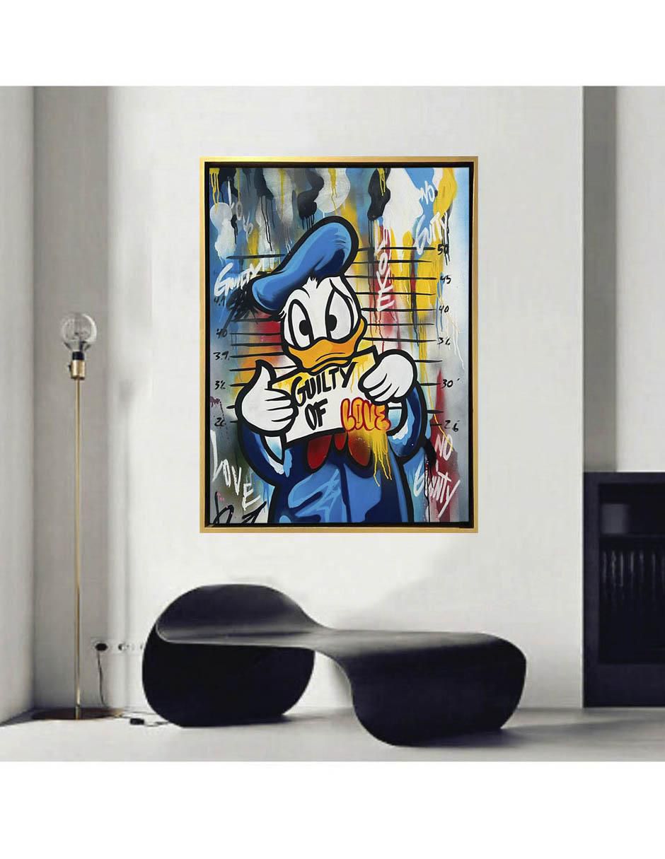 Pintura GuilT of Love técnica mixta Donald 2