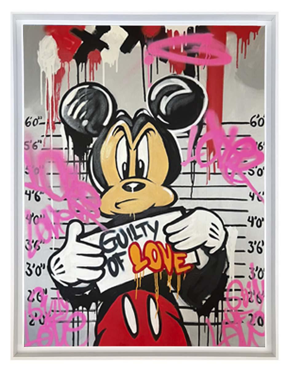 Pintura Mickey técnica mixta Milleniart