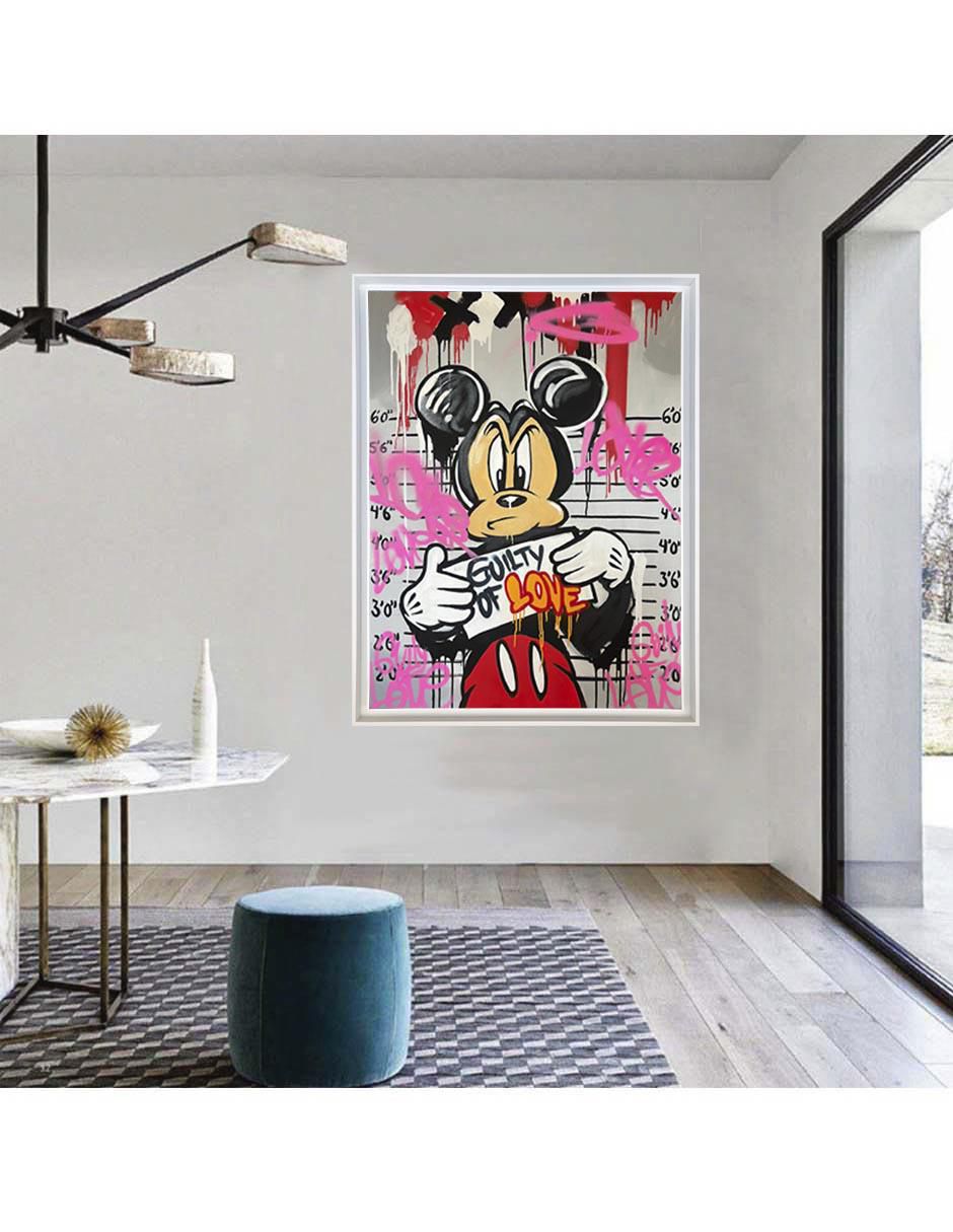 Pintura Mickey técnica mixta Milleniart 2