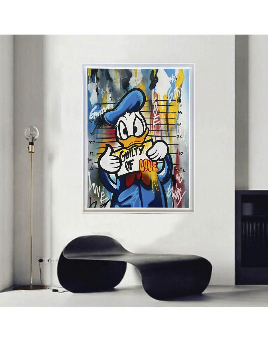 Pintura Donald técnica mixta Milleniart 3