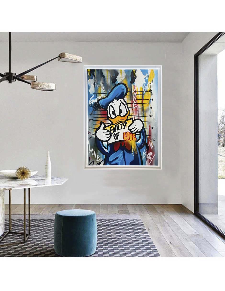 Pintura Donald técnica mixta Milleniart 2