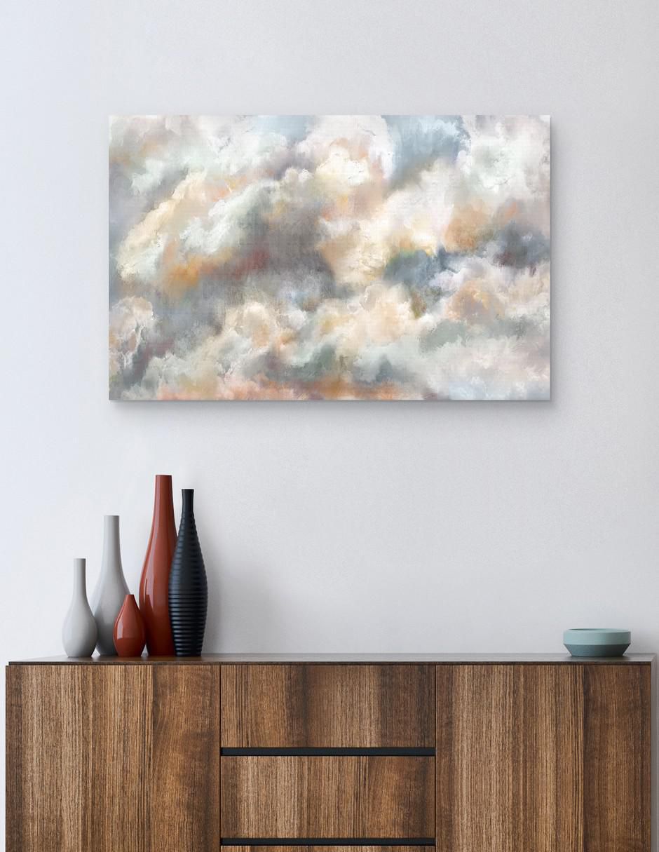 Pintura Colores de Nubes técnica mixta 3