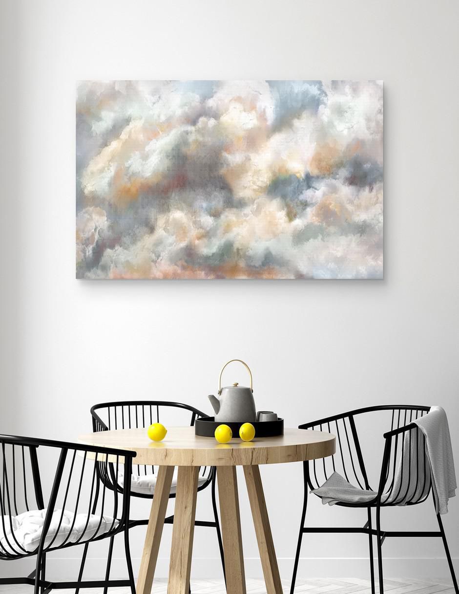 Pintura Colores de Nubes técnica mixta 2