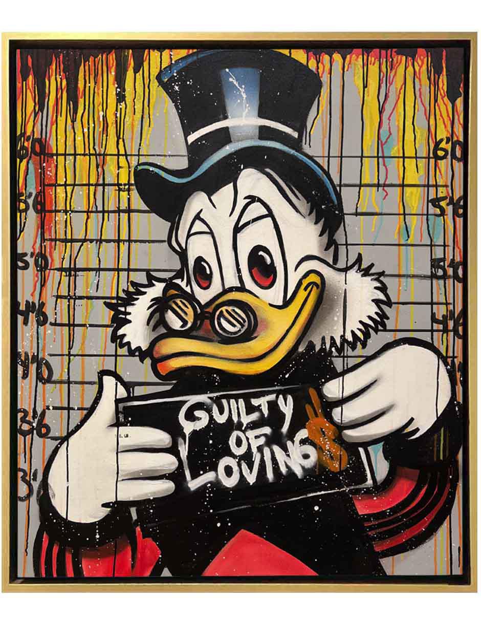 Pintura Guilty of Loving técnica mixta MilleniArt Pintura Guilty of Loving técnica mixta MilleniArt