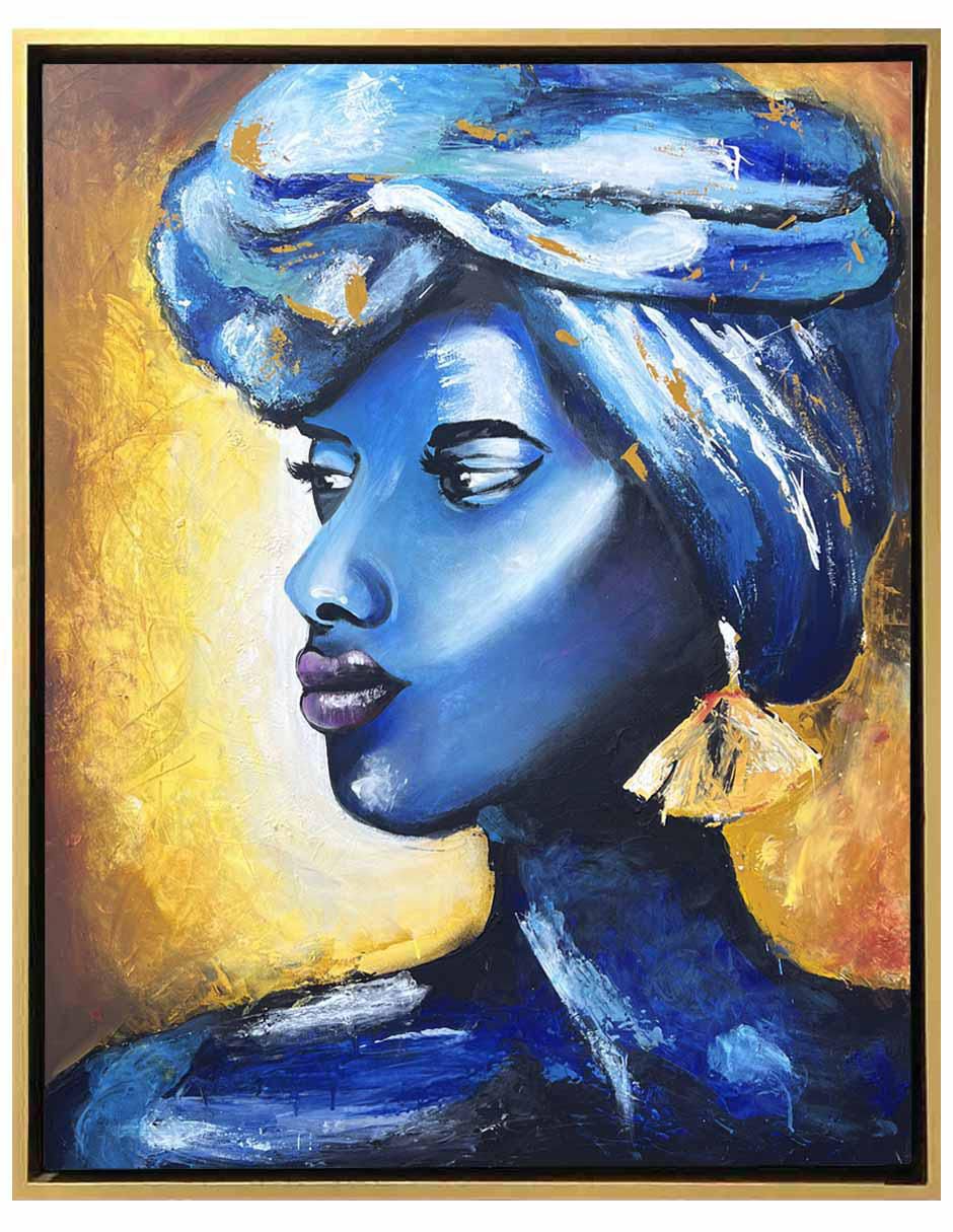 Pintura African Woman técnica mixta Africana Pintura African Woman técnica mixta Africana