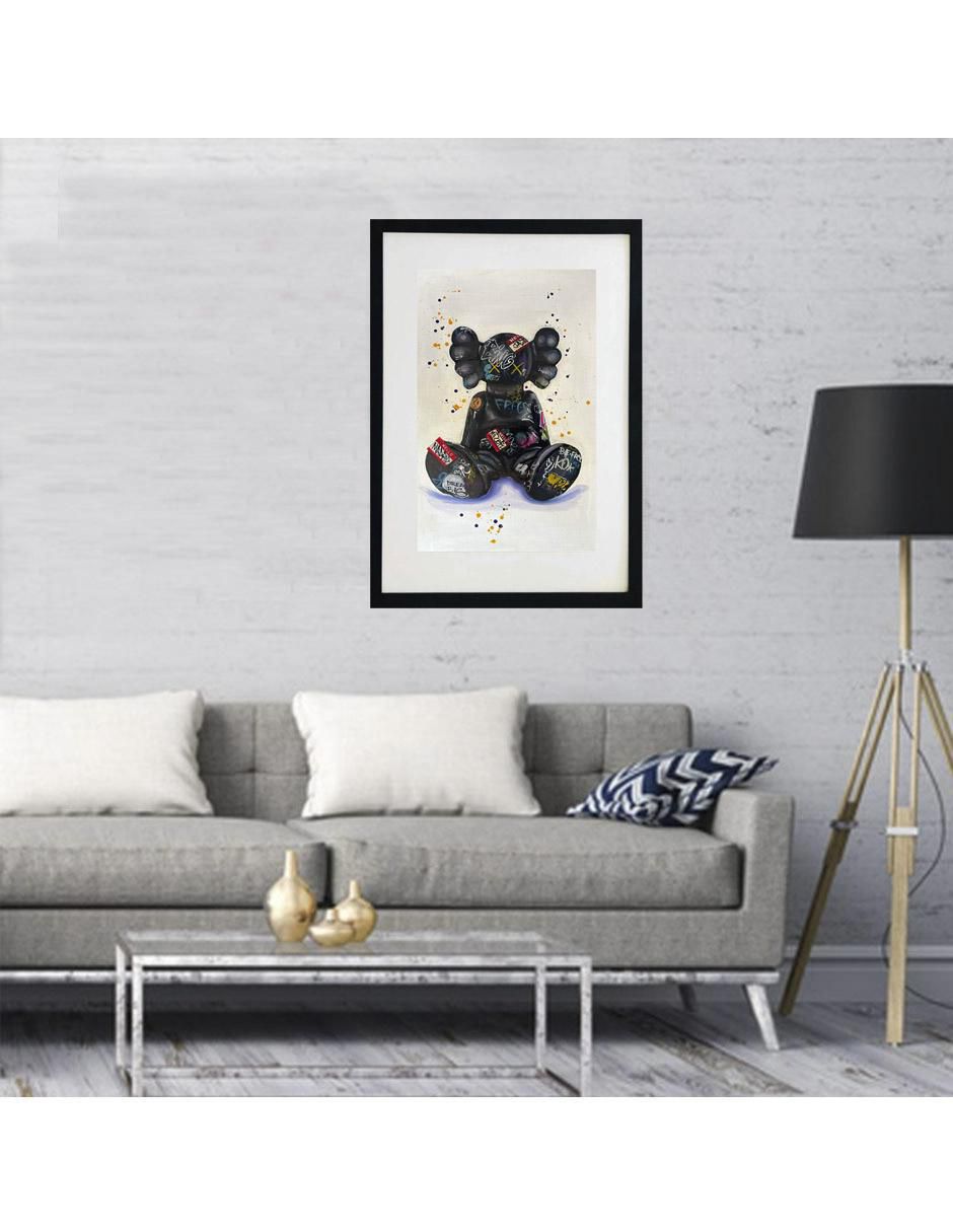 Pintura Kaws técnica mixta 3