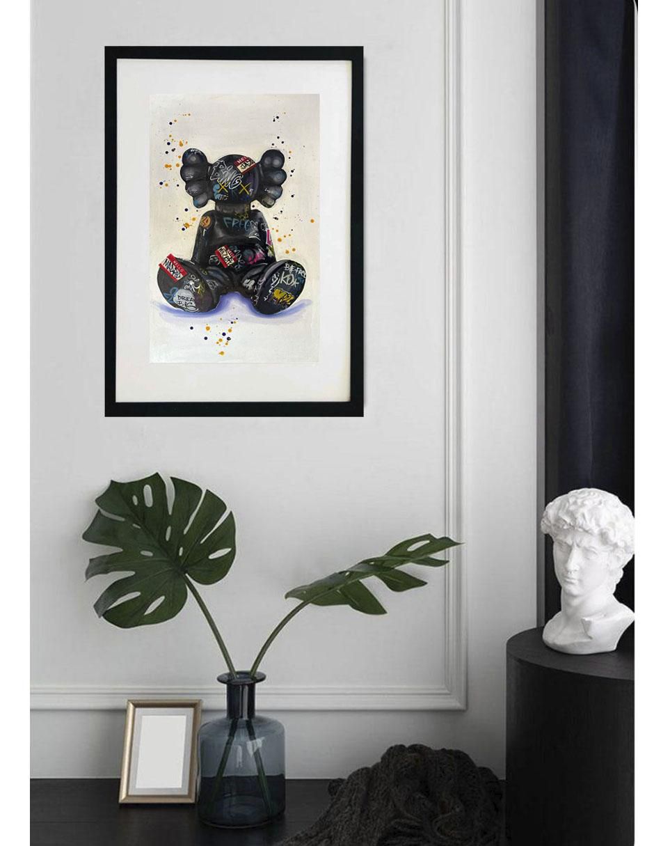 Pintura Kaws técnica mixta 2
