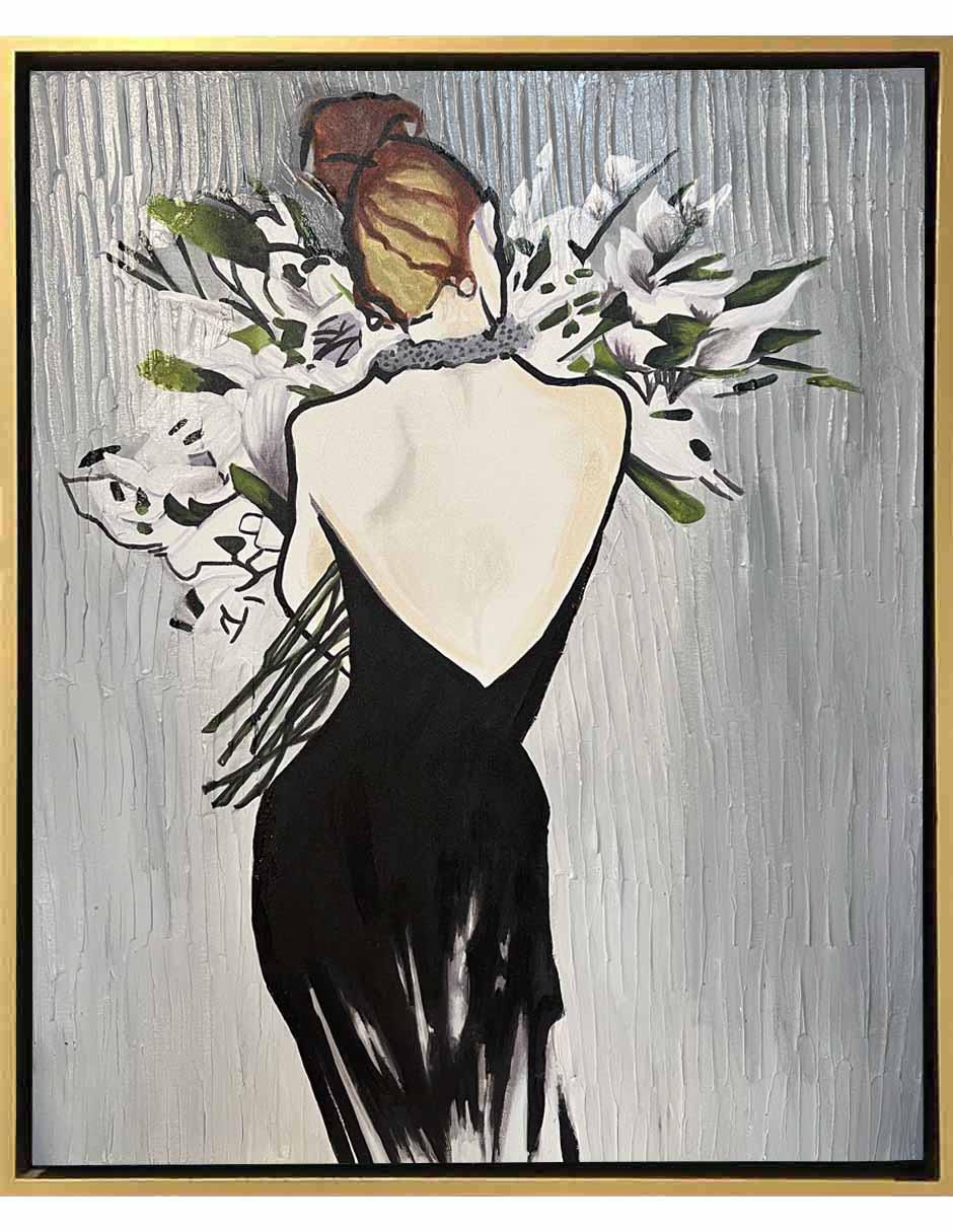 Pintura FEMME 4.0 técnica mixta Flores Pintura FEMME 4.0 técnica mixta Flores