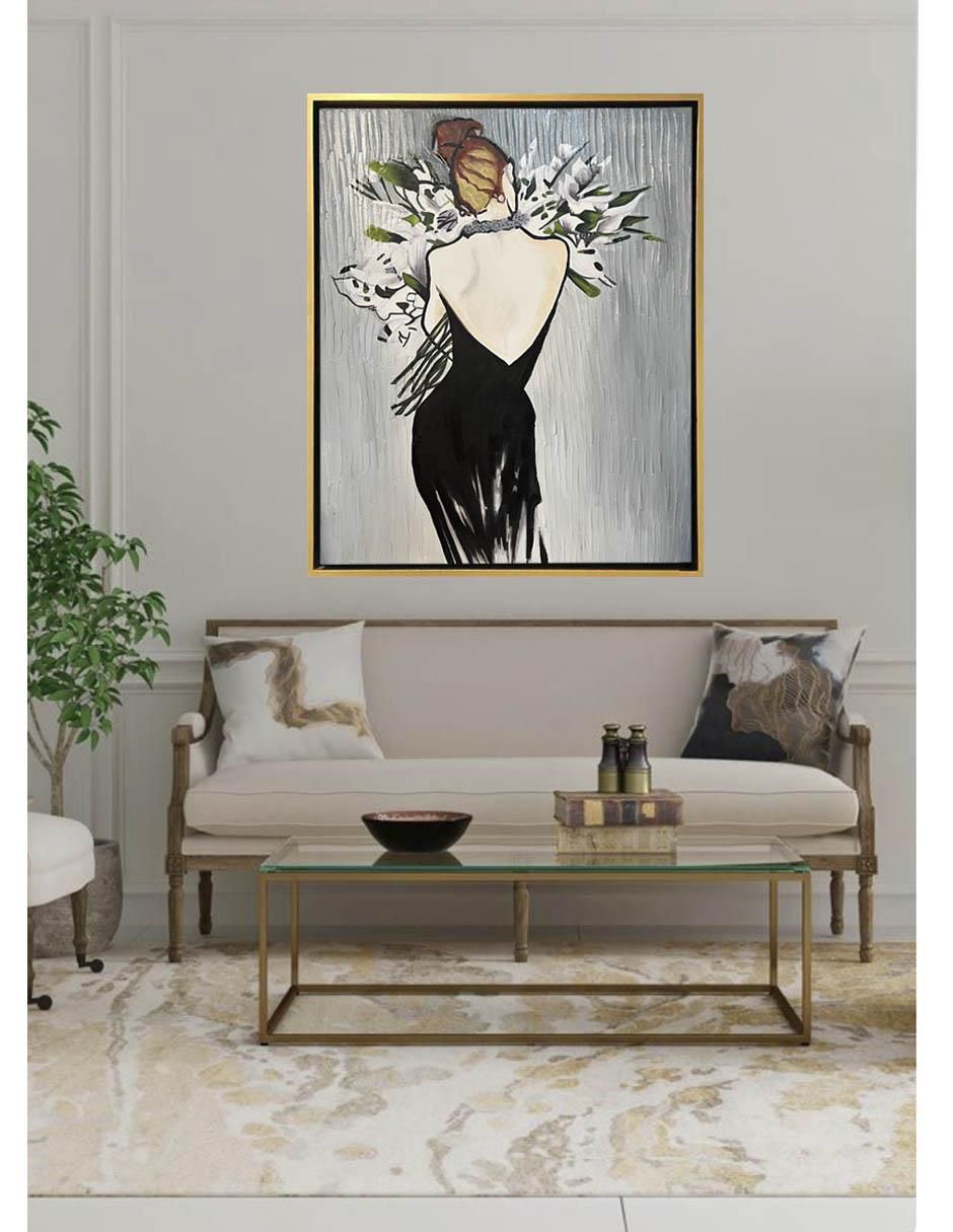 Pintura FEMME 4.0 técnica mixta Flores 4