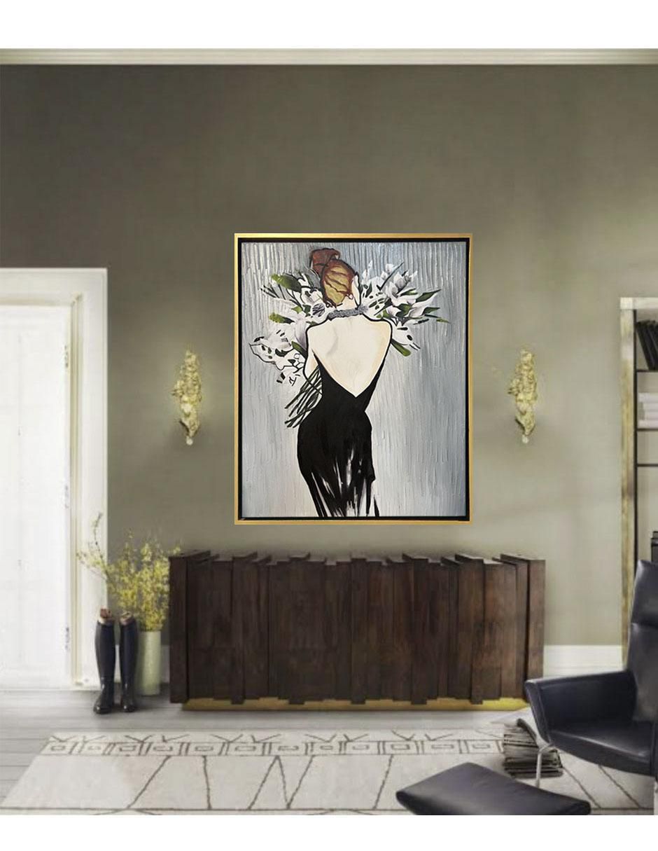 Pintura FEMME 4.0 técnica mixta Flores 3