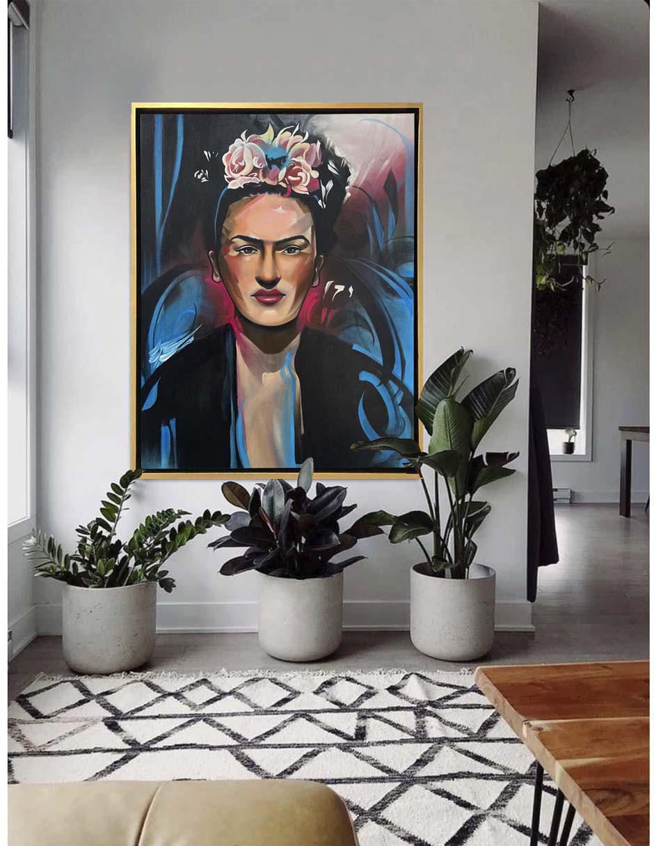 Pintura Frida Kahlo técnica mixta Frida Kahlo 4