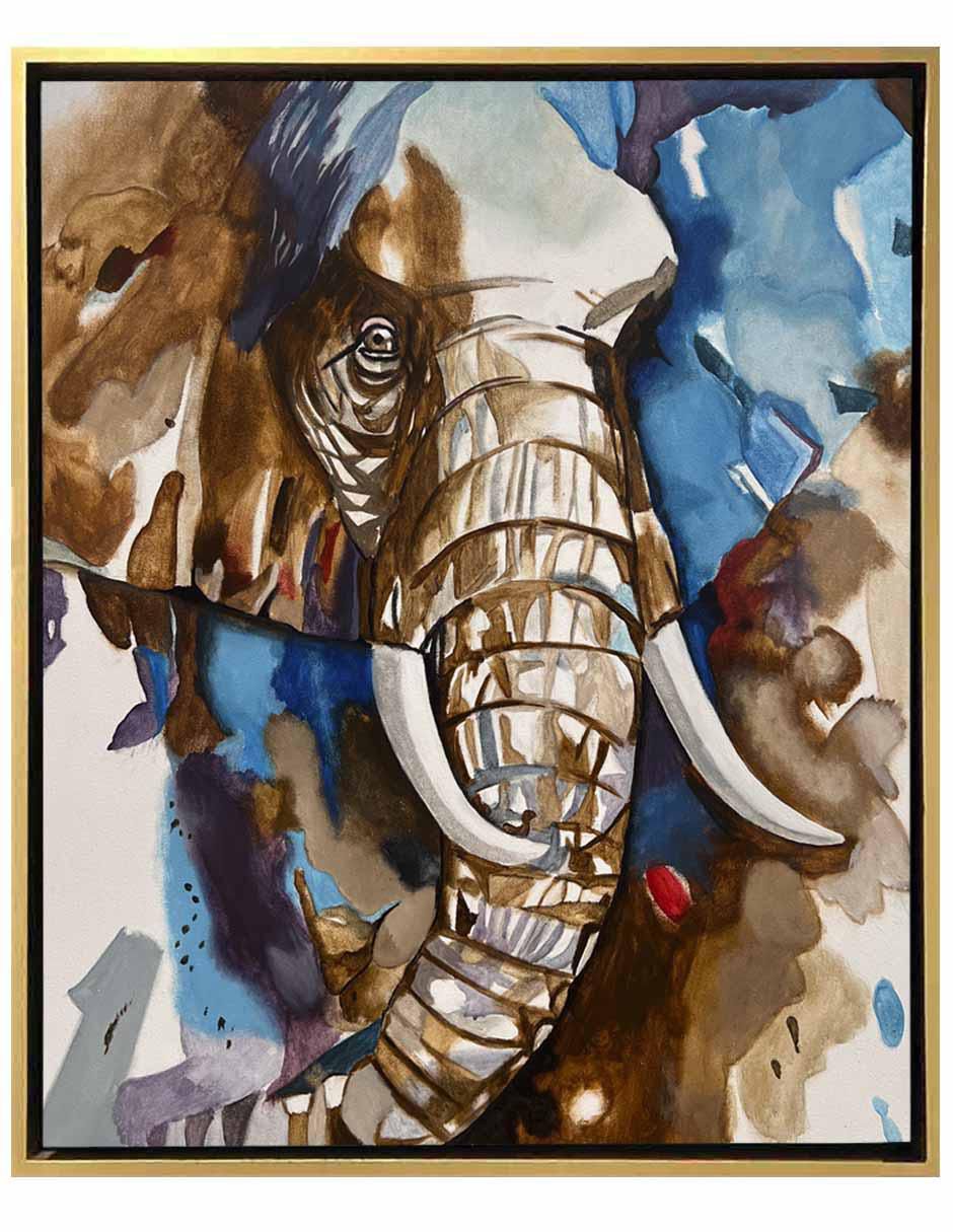 Pintura Wise Elephant ( Hecha Totalmente A Mano) técnica acrílico Animalart Pintura Wise Elephant ( Hecha Totalmente A Mano) técnica acrílico Animalart
