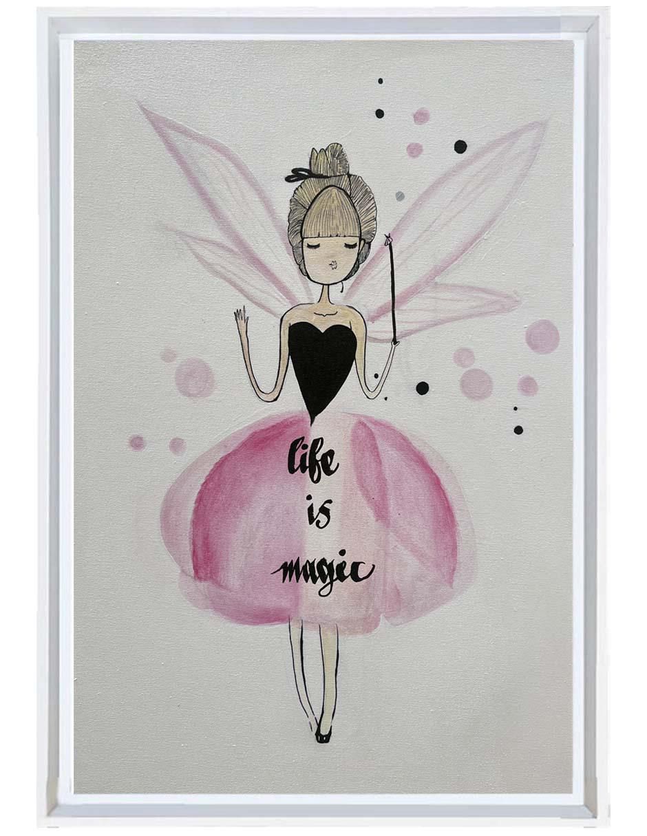 Pintura Life Is Magic ( Hecha Totalmente A Mano) técnica acrílico Pintura Life Is Magic ( Hecha Totalmente A Mano) técnica acrílico