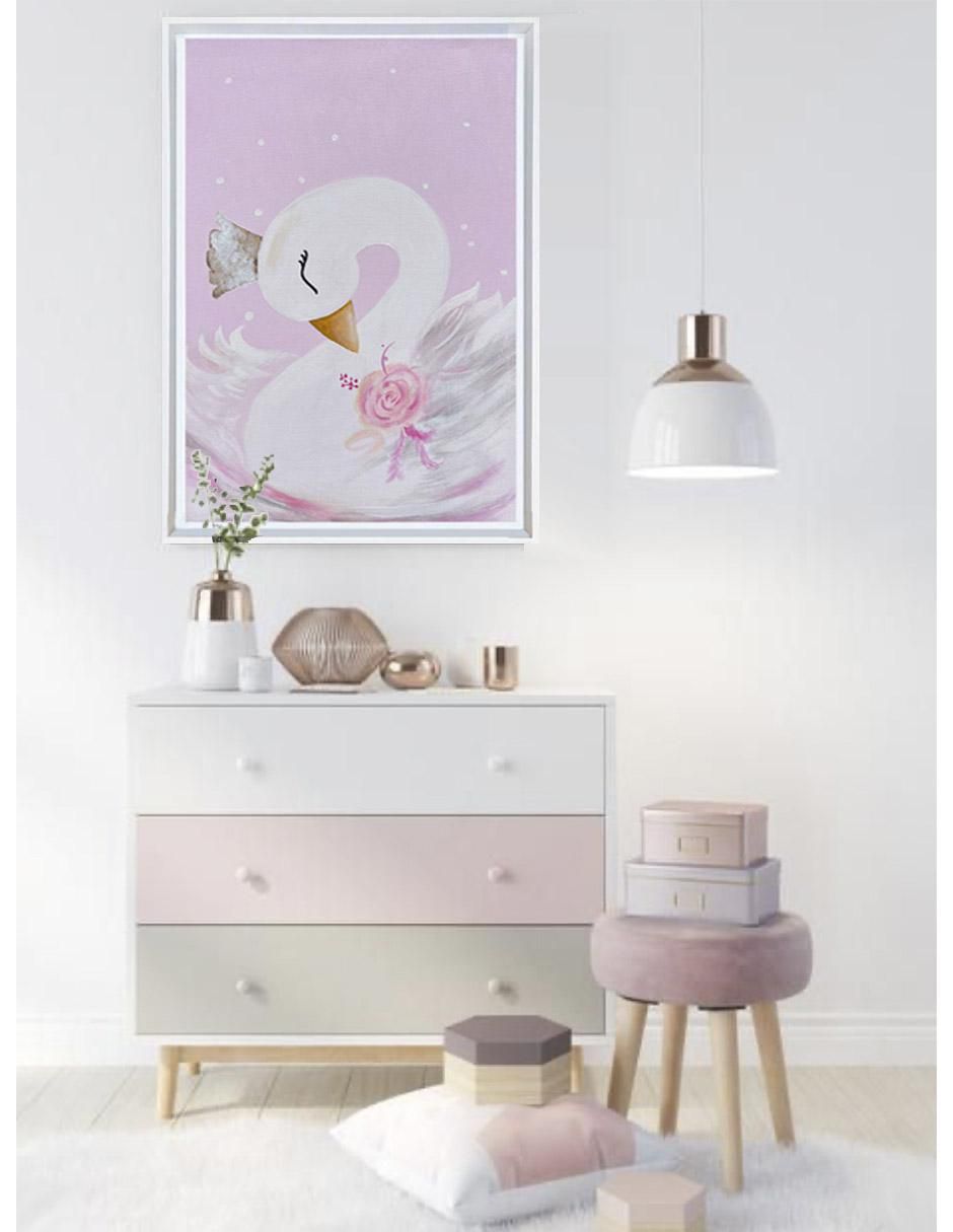 Pintura El Lago De Los Cisnes ( Elaborada Totalmente A Mano) técnica acrílico 2