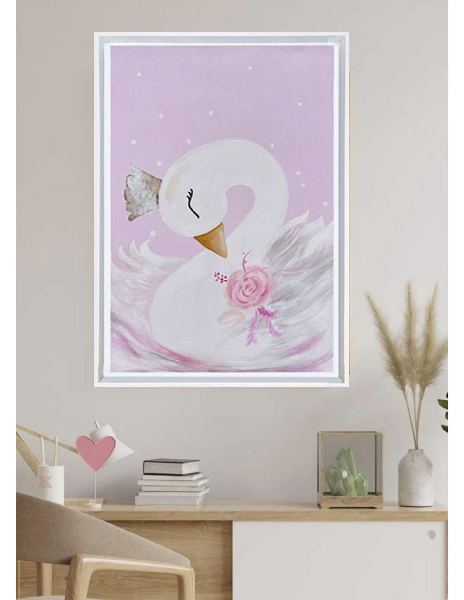 Pintura El Lago De Los Cisnes ( Elaborada Totalmente A Mano) técnica acrílico 3