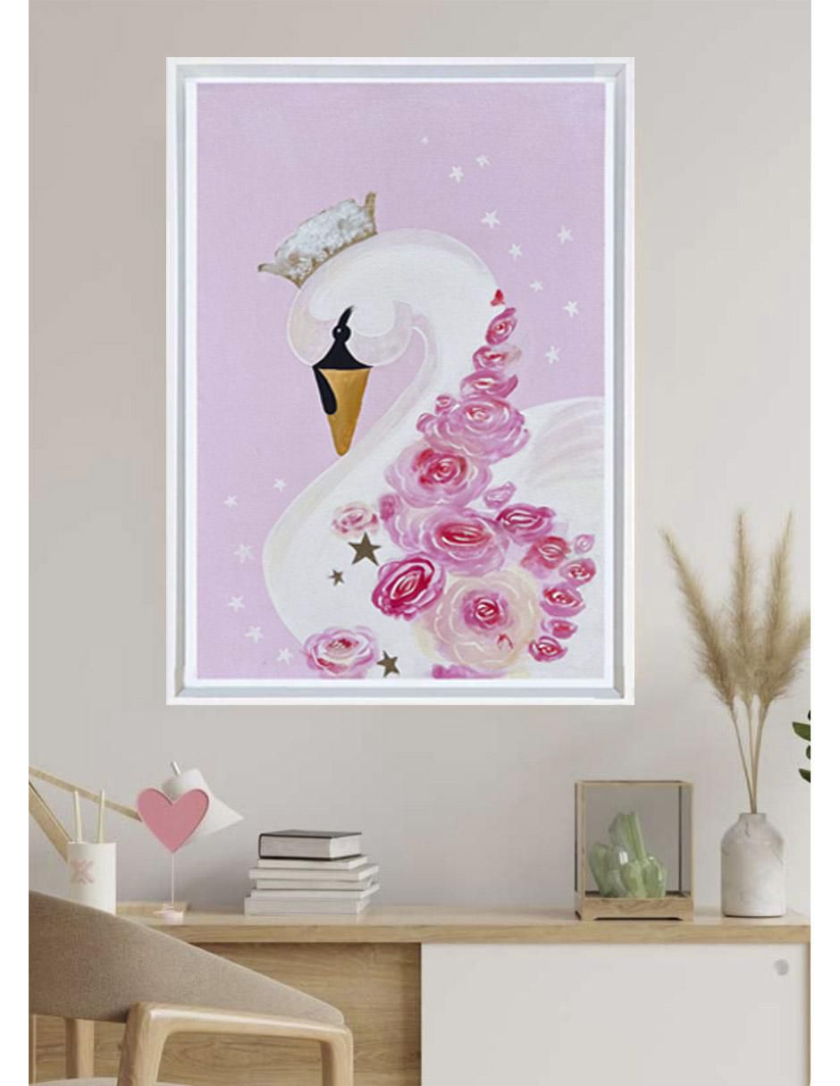 Pintura El Lago De Los Cisnes Iii ( Hecha Totalmente A Mano) técnica acrílico 4