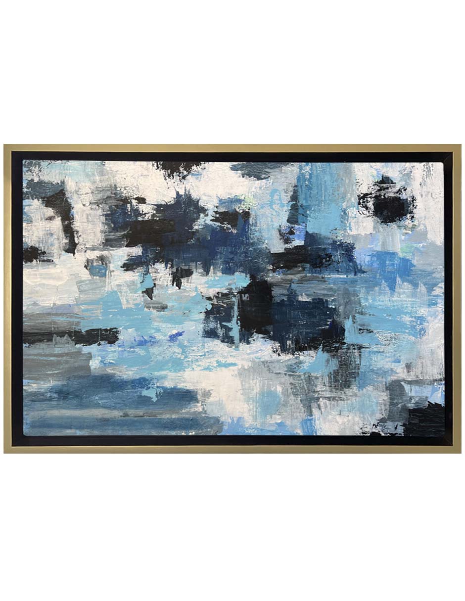 Pintura Azul técnica mixta Abstractos Pintura Azul técnica mixta Abstractos