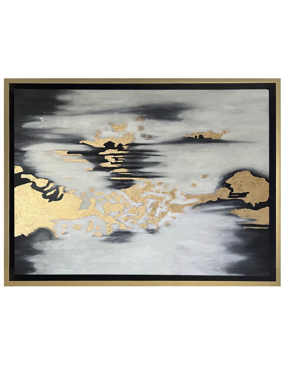 Pintura Lluvia De Oro ( Elaborada Totalmente A Mano) técnica mixta
