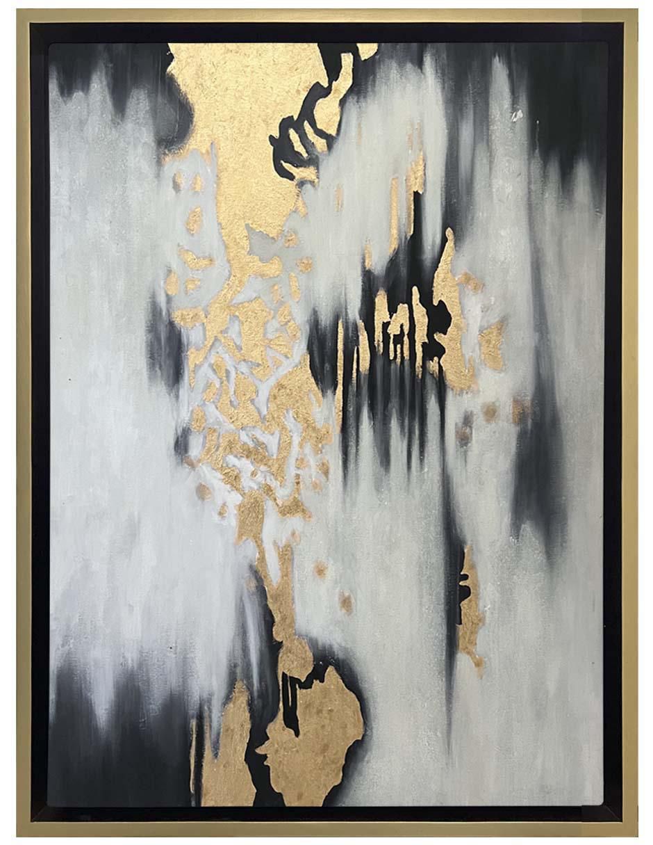 Pintura Lluvia De Oro ( Elaborada Totalmente A Mano) técnica mixta 2